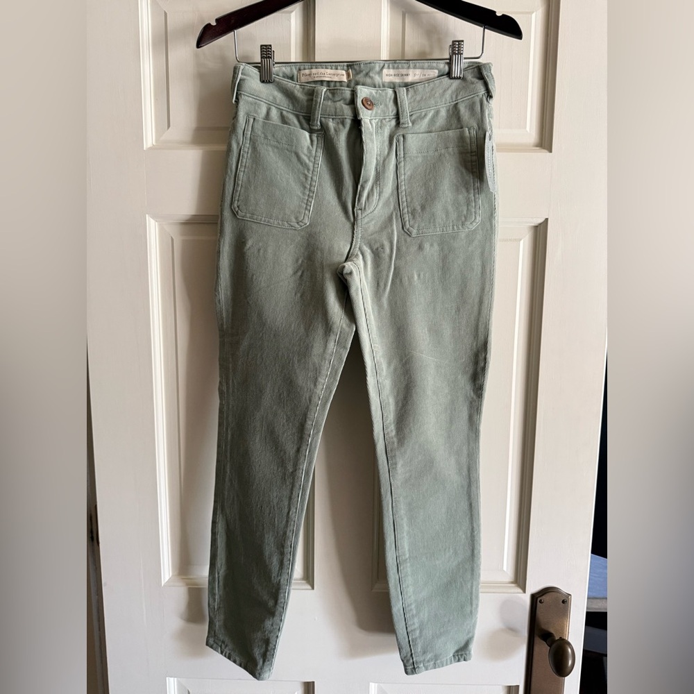 NWT Anthropologie Pilcro High-Rise Skinny Corduroy Pants